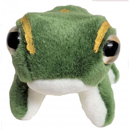 Goldie - green and golden bell frog  - Soft Toy Goldie - green and golden bell frog  - Soft Toy